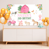Editable Farm Birthday Backdrop F102