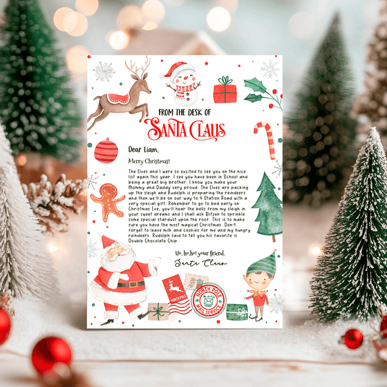 Editable Letter From Santa SL110