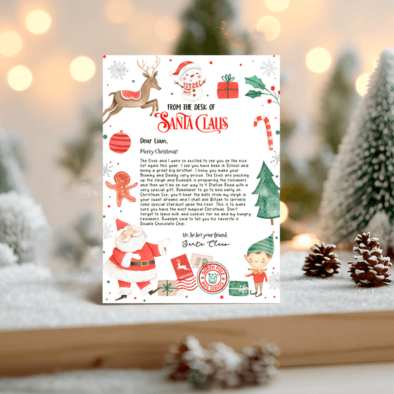 Editable Letter From Santa SL110