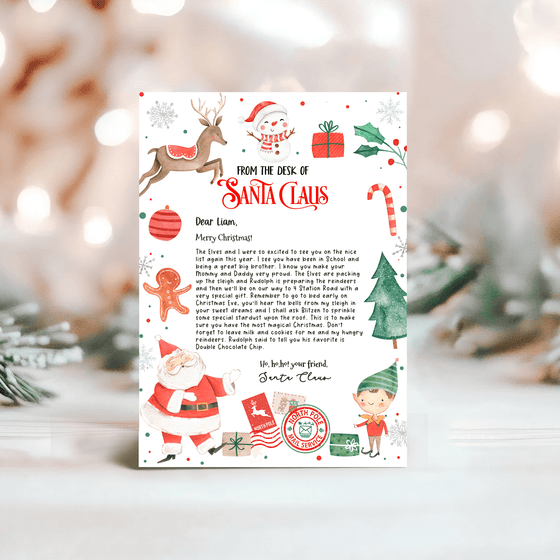 Editable Letter From Santa SL110