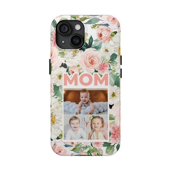 Floral Mom Phone Case with Custom Photo Slots - Perfect Gift for Mother's Day - PC023