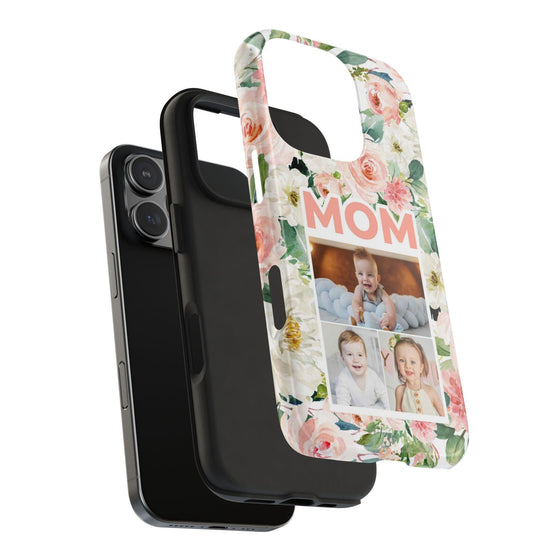 Floral Mom Phone Case with Custom Photo Slots - Perfect Gift for Mother's Day - PC023