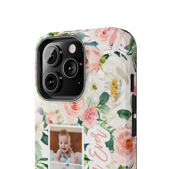 Custom Floral Tough Phone Case - Best Mom Ever - PC024