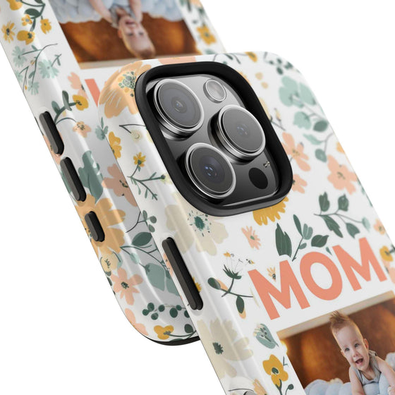 Customized Floral Photo Tough Phone Case for Mom - PC009