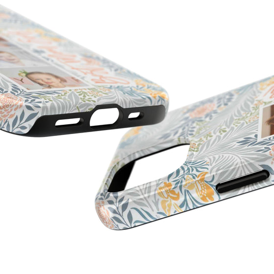 Personalized Tough Phone Case - Best Mom Ever with Floral Design - PC002