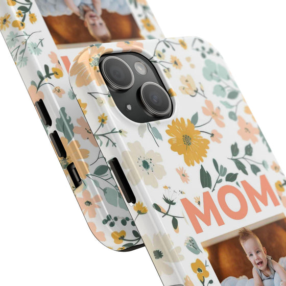 Customized Floral Photo Tough Phone Case for Mom - PC009