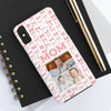 Personalized Mom Photo Collage Phone Case - Bow Design -PC015