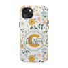 Personalized Floral Tough Phone Case - Custom Name Design - PC007
