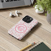 Personalized Tough Phone Case with Pink Bow Design - PC017