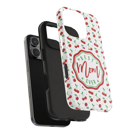 Best Mom Ever Cherry Pattern Tough Phone Case - PC022