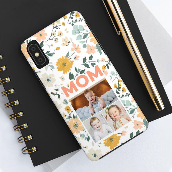 Customized Floral Photo Tough Phone Case for Mom - PC009