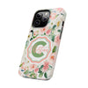 Personalized Floral Phone Case - Custom Tough Case with Name - PC025