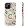 Personalized Floral Phone Case - Custom Tough Case with Name - PC025