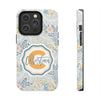 Custom Monogram Phone Cases With Floral Design - PC003
