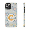 Custom Monogram Phone Cases With Floral Design - PC003