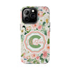 Personalized Floral Phone Case - Custom Tough Case with Name - PC025