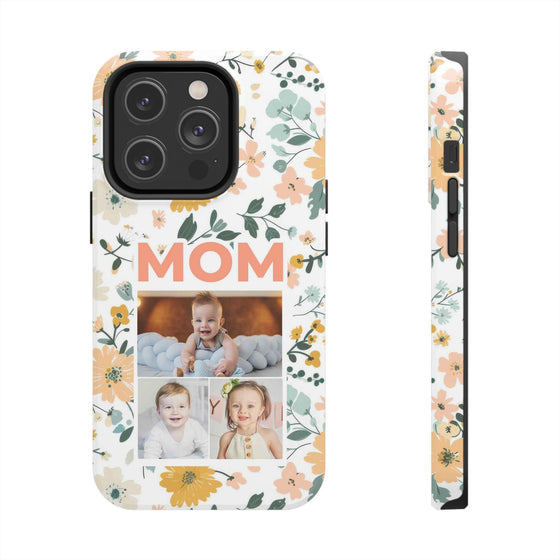 Customized Floral Photo Tough Phone Case for Mom - PC009