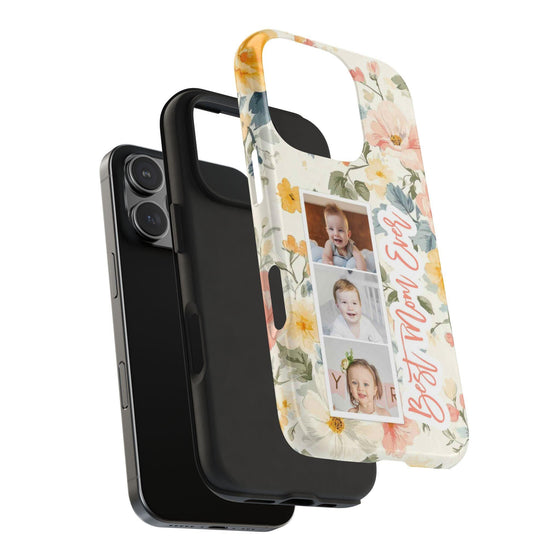 Personalized Floral Tough Phone Case - Best Mom Ever - PC012