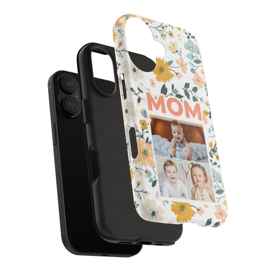 Customized Floral Photo Tough Phone Case for Mom - PC009