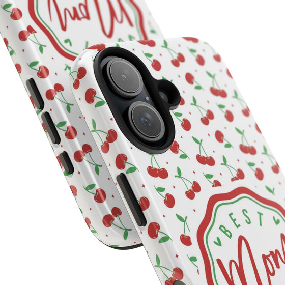 Best Mom Ever Cherry Pattern Tough Phone Case - PC022