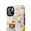 Personalized Floral Tough Phone Case - Best Mom Ever - PC012