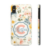 Personalized Floral Tough Phone Case - Customized with Name | Durable Protection - PC013