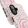 Personalized Tough Phone Case with Pink Bow Design - PC017