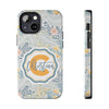 Custom Monogram Phone Cases With Floral Design - PC003