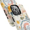 Personalized Floral Tough Phone Case - Customized with Name | Durable Protection - PC013