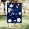 Editable First Trip Around The Sun Birthday Welcome Sign TA03