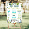 Editable Party Animals Birthday Milestone Poster S105