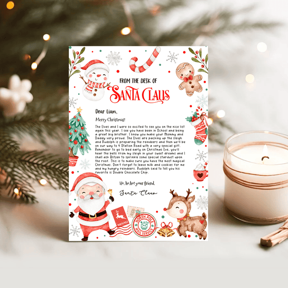 Editable Letter From Santa SL111