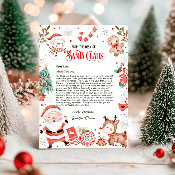 Editable Letter From Santa SL111
