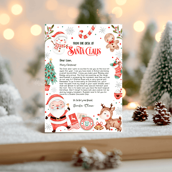 Editable Letter From Santa SL111