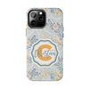 Custom Monogram Phone Cases With Floral Design - PC003