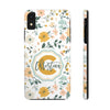 Personalized Floral Tough Phone Case - Custom Name Design - PC007