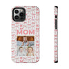 Personalized Mom Photo Collage Phone Case - Bow Design -PC015