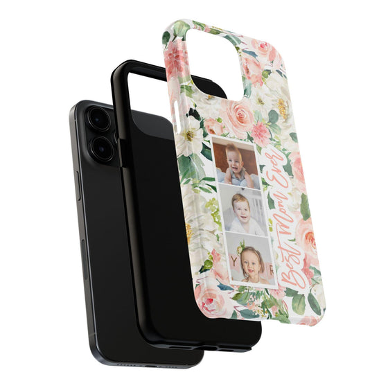 Custom Floral Tough Phone Case - Best Mom Ever - PC024