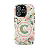 Personalized Floral Phone Case - Custom Tough Case with Name - PC025