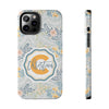 Custom Monogram Phone Cases With Floral Design - PC003