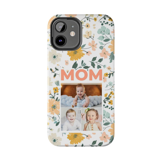 Customized Floral Photo Tough Phone Case for Mom - PC009