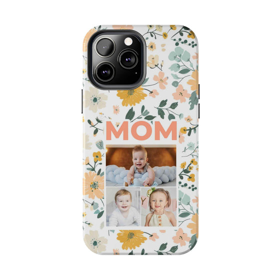 Customized Floral Photo Tough Phone Case for Mom - PC009