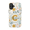 Personalized Floral Tough Phone Case - Custom Name Design - PC007