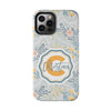 Custom Monogram Phone Cases With Floral Design - PC003