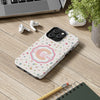 Personalized Floral Tough Phone Case - Custom Name Design - PC030