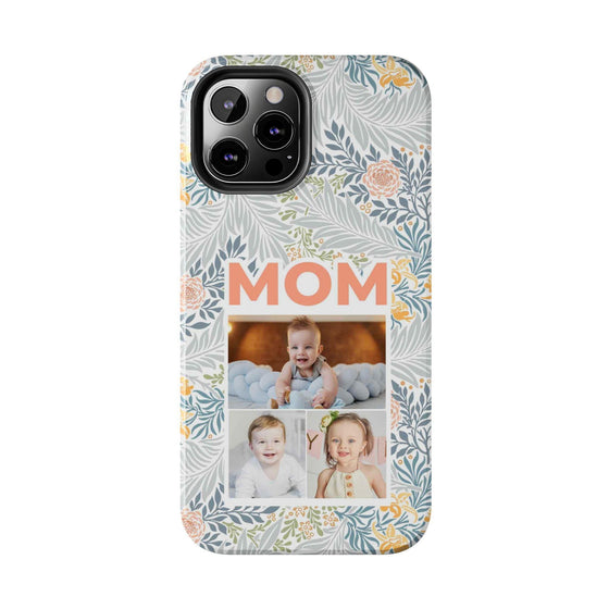 Custom Photo Collage iPhone Case for Mom - Floral Design - PC001