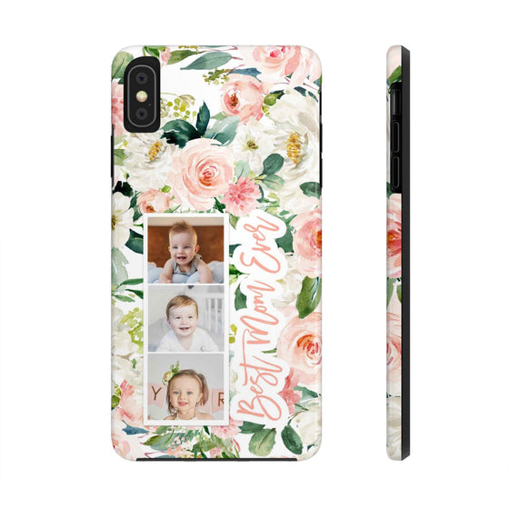 Custom Floral Tough Phone Case - Best Mom Ever - PC024