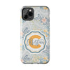 Custom Monogram Phone Cases With Floral Design - PC003