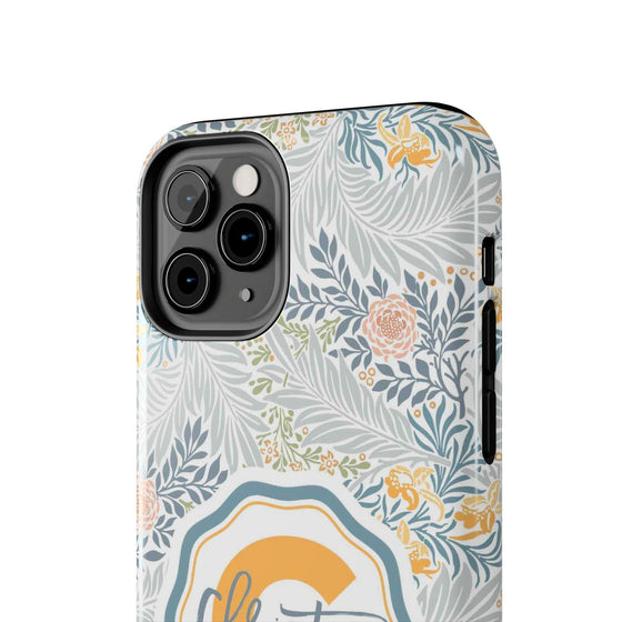 Custom Monogram Phone Cases With Floral Design - PC003