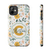 Personalized Floral Tough Phone Case - Custom Name Design - PC007